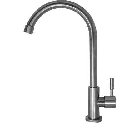 CANILLA METAL COCINA MESA SATINADO PICO ALTO F-3108D2