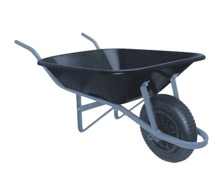 CARRETILLA PLAST. 60 LT - NEGRO METASUL