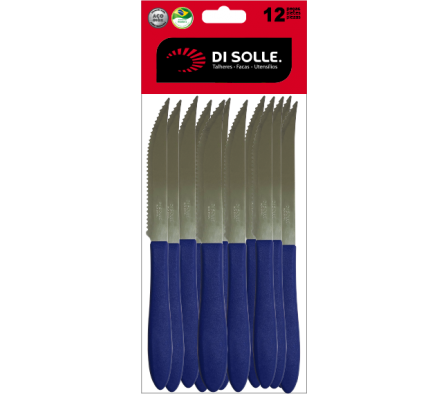 CUCHILLO ASADO AZUL 12 PZ PRISMA