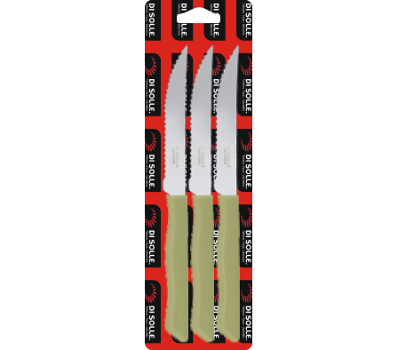 CUCHILLO ASADO BEIGE   3 PZ PARATY