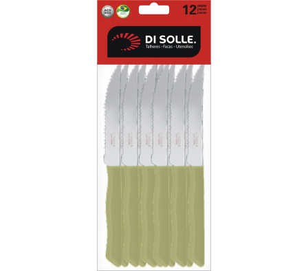 CUCHILLO ASADO BEIGE 12 PZ PARATY