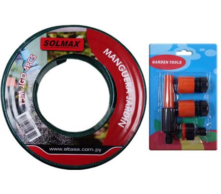 MANGUERA JARDIN 15M JGO 4PCS 115326