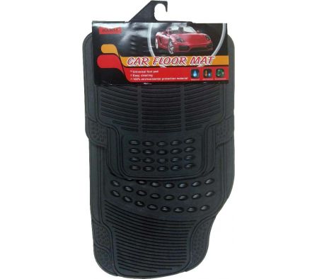 ALFOMBRA P/ VEHICULO GOMA 4 PZ MD-CM1313