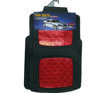 ALFOMBRA P/ VEHICULO GOMA 4 PZ  ZH-1009