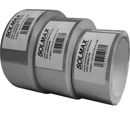 CINTA ADHESIVA REFORZ 48MM X 10M GRIS SOLMAX