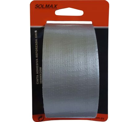 CINTA ADHESIVA REFORZ 38MM X 20M GRIS SOLMAX