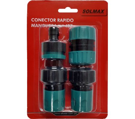 CONECTOR RAPIDO MANGUERA 3/4" 4 PZ J000258-1