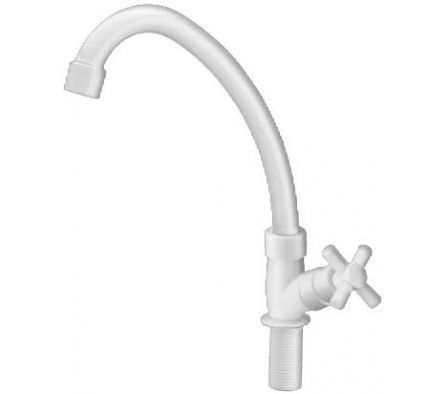 CANILLA COCINA MESADA PICO ALTO BL WH003