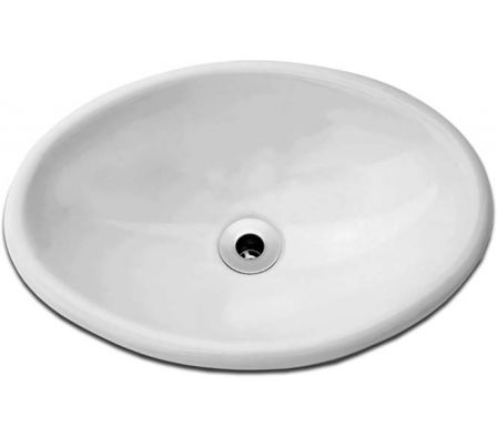 BACHA CELITE SOBREPOR OVAL BLANCO 10148