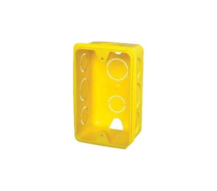 CAJA DE LLAVE 4X2 AMARILLO 1851 PLASBOHN