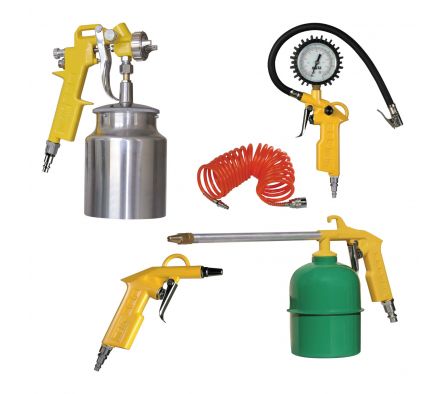 NEUM. KIT ACCESORIOS 5 PIEZAS C/PISTOLA PKB