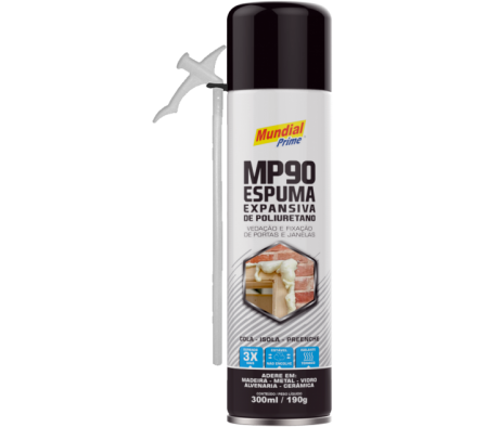 ESPUMA DE POLIURETANO MP90 500ML/340GR MUNDIAL PRIME