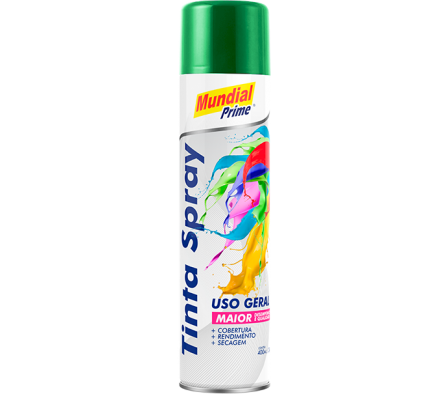 PINTURA AEROSOL 400ML METALICA VERDE MUNDIAL PRIME