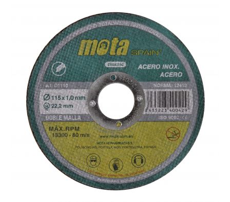 DISCO CORTE HIE-INOX  115X0.8X22.2MM  D1108